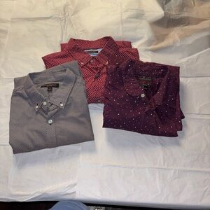 Men's Polka Dot and Solid Shirts Set